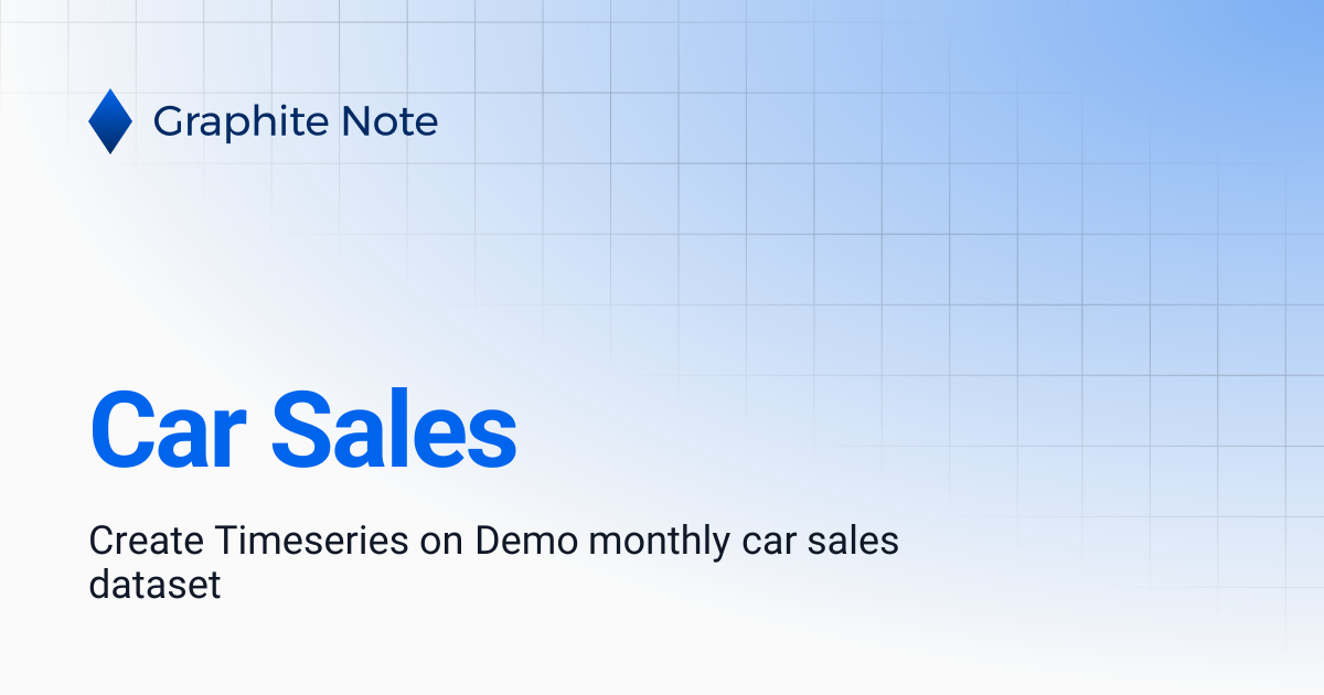Car Sales | Graphite Note Documentation