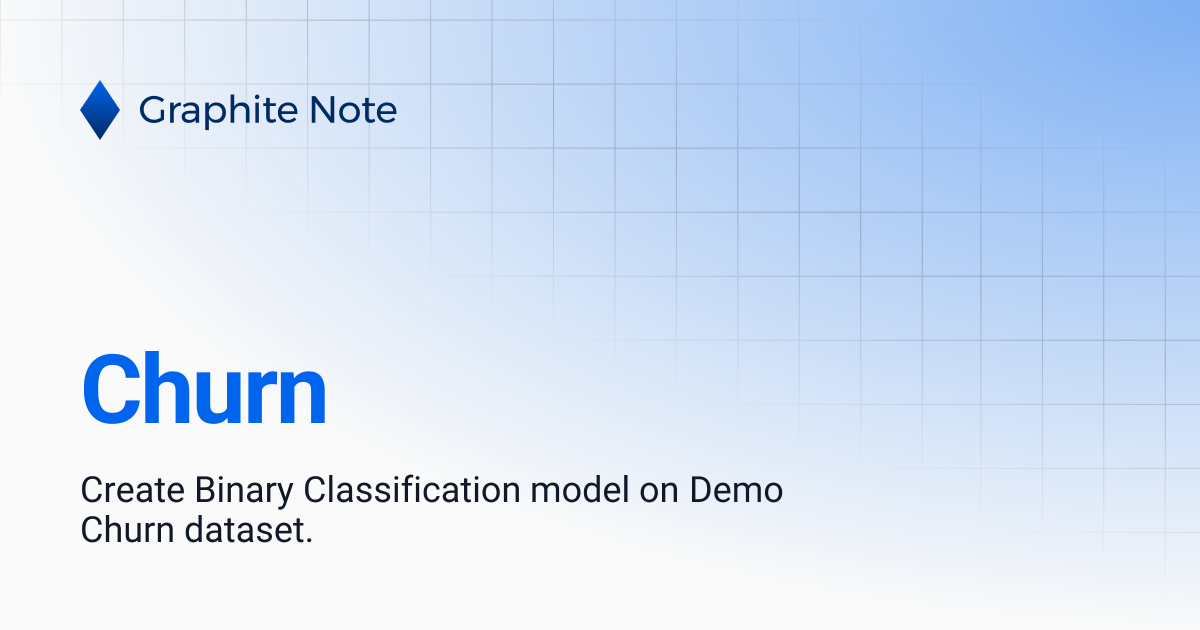 Churn | Graphite Note Documentation